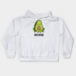 Avocatoad Funny Avocado Toad Pun Kids Hoodie